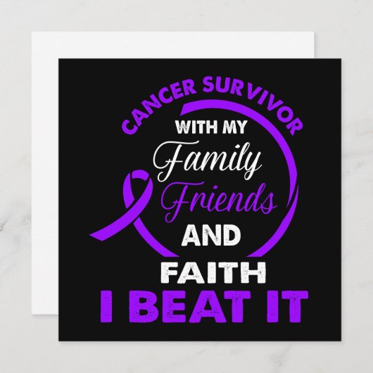 IビートIt膵臓がん生存者支援カード サンキューカード (正面/裏面)