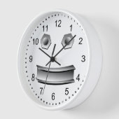 Iビーム顔 壁時計 (傾斜)