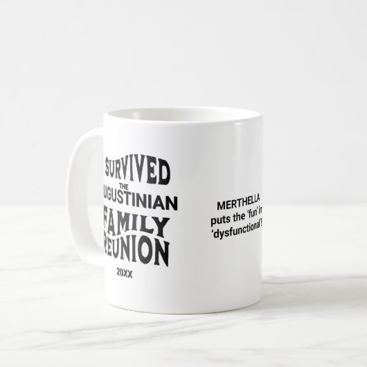 Iファおもしろいイ生き延びミリ懇親会個人用マグカップ コーヒーマグカップ (正面左)