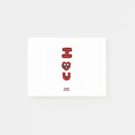 IファジーUポストイットノート(10.2 cm x 7.6 cm) ポストイット