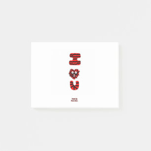 IファジーUポストイットノート(10.2 cm x 7.6 cm) ポストイット