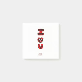 IファジーUポストイットノート(7.6 cm x 7.6 cm) ポストイット