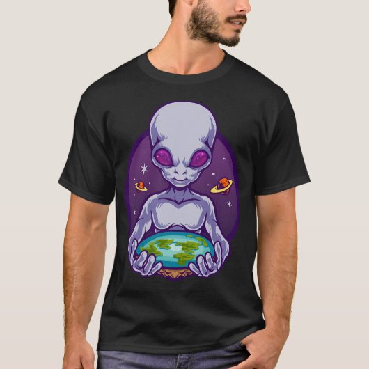 Iフラッ信じトランドエイリアンUfo Ufo Tシャツ (正面)