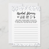 IブライダルシャワーまたはHenパーティーゲームカード 招待状 (正面)