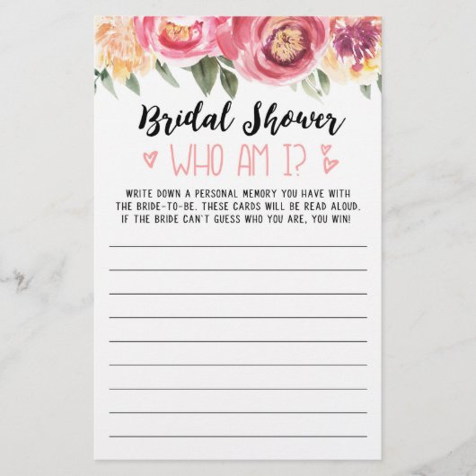 IブライダルシャワーまたはHenパーティーゲーム (正面)