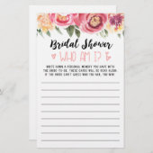 IブライダルシャワーまたはHenパーティーゲーム (正面/裏面)