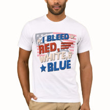 Iブリードレッド、ホワイト、ブルー – Patriotic USA Tee