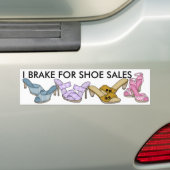 Iブレーキによる靴の販売 バンパーステッカー (車上)