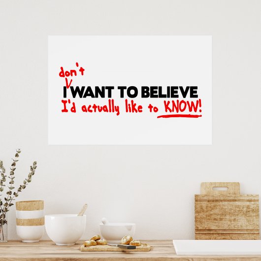 Iプリントとポスターを信じ使用しない ポスター (キッチン)