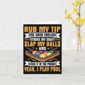 Iプールビリヤードのパンチ私の先端ストローク私のシャフトG カード (黄色い花)