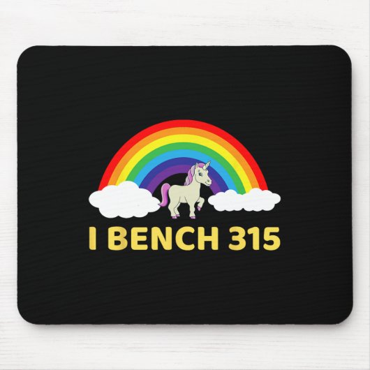 Iベンチ315ベンチプレス315 LbクラブボディビルS マウスパッド (正面)