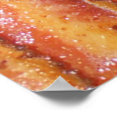 Iベーコ食べン文字背景 ポスター (角)