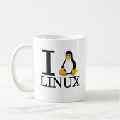IペンギンのLinux 2 コーヒーマグカップ (左)
