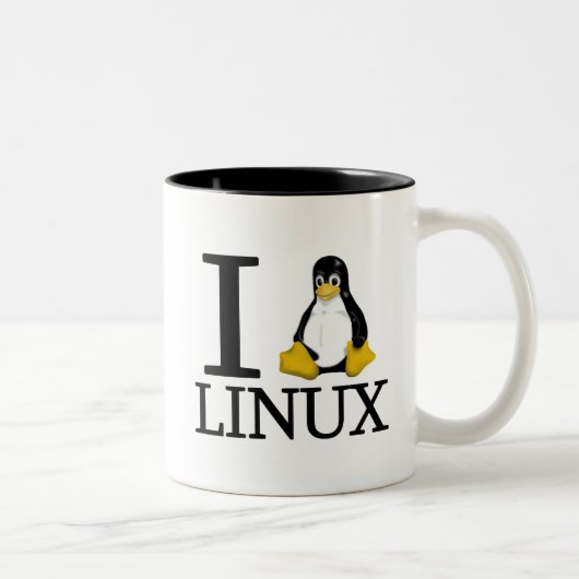 IペンギンのLinux 2 ツートーンマグカップ (右)