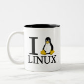 IペンギンのLinux 2 ツートーンマグカップ (左)