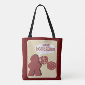 Iボードゲ話ームおもしろいゲーマーモットー トートバッグ (裏面)
