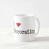 Iマグを飾るハートのケーキ コーヒーマグカップ (正面右)