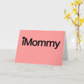 Iママ、かわいいお母さんたちの日の贈り物 カード (黄色い花)