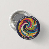 Iミルトンハ生き延びリケーンフロリダ強 缶バッジ (正面&裏面)