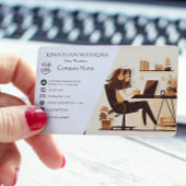 Iモダン Girl Working 名刺