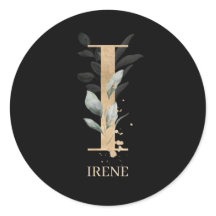 Iモノグラムパーソナライズされたフローラ