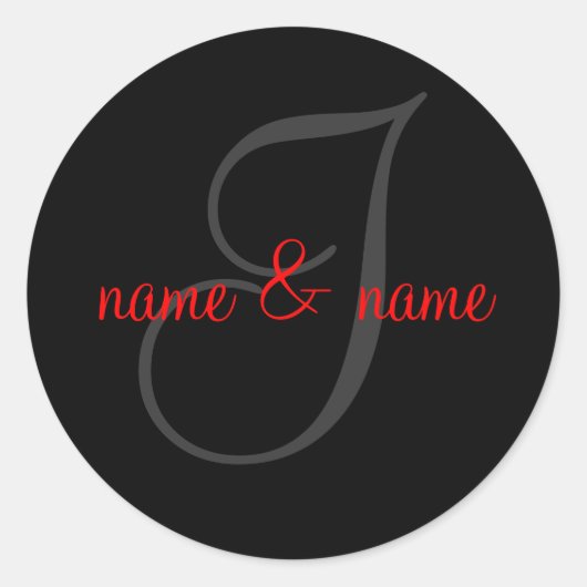 Iモノグラム標識 ラウンドシール (正面)