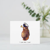 Iヤマイモ何私ヤマイモライト ポストカード (スタンド正面)