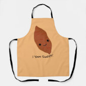 Iヤム芋かわいいかわいいサツマイモ エプロン (正面)