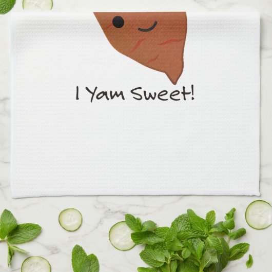 Iヤム芋かわいいかわいいサツマイモ キッチンタオル (折り畳み)