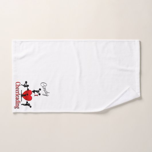 Iユニークハートチアリーティングパーソナル バスタオルセット (ハンドタオル)