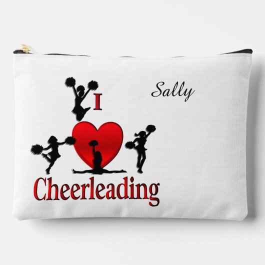 Iユニークハートチアリーティング氏名 アクセサリーポーチ (正面)