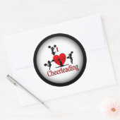 Iユニークハートチアリーティング ラウンドシール (封筒)