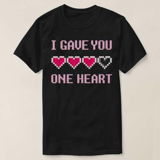 iユー1与えハートゲーマービデオゲームおたく tシャツ (デザイン正面)