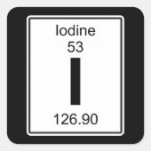 Iヨウ素 スクエアシール (正面)