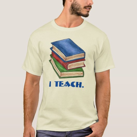Iライブラリ教えブックスタックの先生評価 Tシャツ (正面)