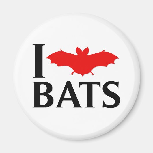 Iラブこうもり マグネット (正面)