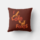 Iラブキツネ クッション (裏面)