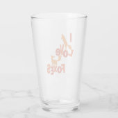 Iラブキツネ タンブラーグラス (裏面)