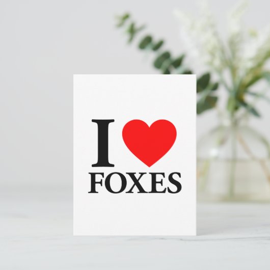 Iラブキツネ ポストカード (スタンド正面)