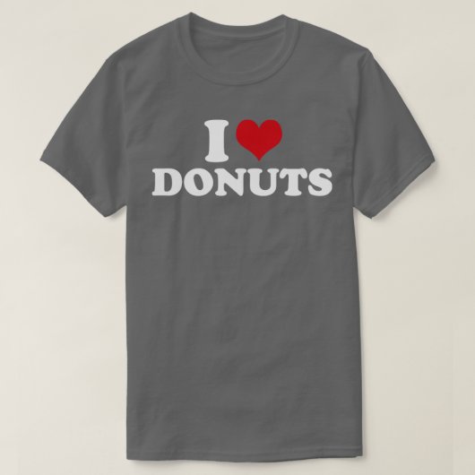 Iラブドーナツ1 Tシャツ (デザイン正面)