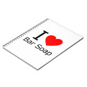 iラブバー石鹸 ノートブック (左側)