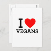 Iラブビーガン ポストカード (正面/裏面)