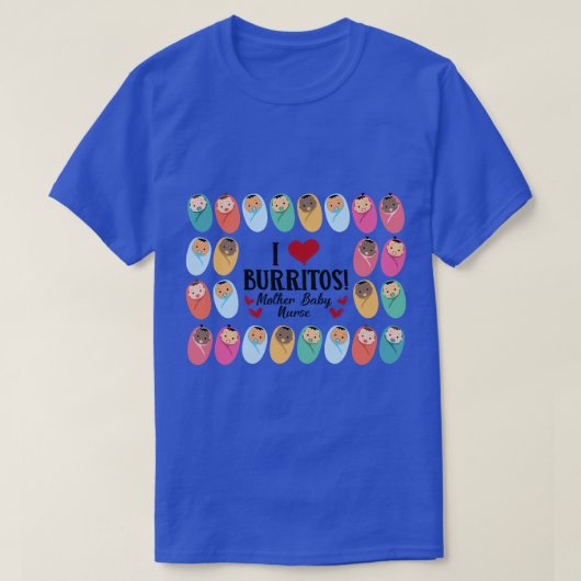 IラブブリトスマザーベビーナースLD労働配信 Tシャツ (デザイン正面)
