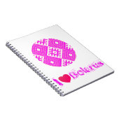 IラブベラルーシフォークパターンВышиванка Беларусь ノートブック (右側)