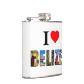 Iラブベリーズハート熱帯ビーチ旅行写真 フラスク (右)