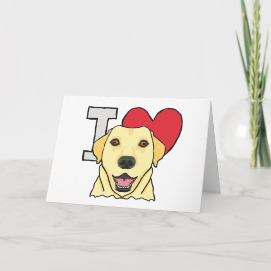 Iラブラブラドール カード (正面)