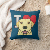 Iラブラブラドール クッション (ブランケット)
