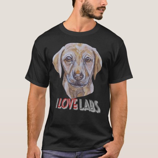 Iラブラブラドール Tシャツ (正面)