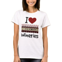 Iラブリバモアワイナリーハートとワインボトル