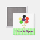 Iラブ棒つきキャンデー マグネット (正面/裏面)